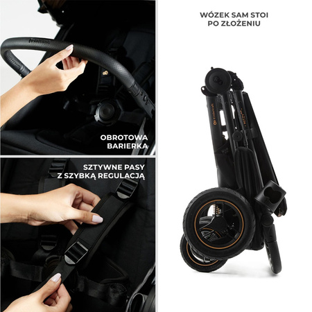 Kinderkraft Mitzy Air Czarny wózek spacerowy