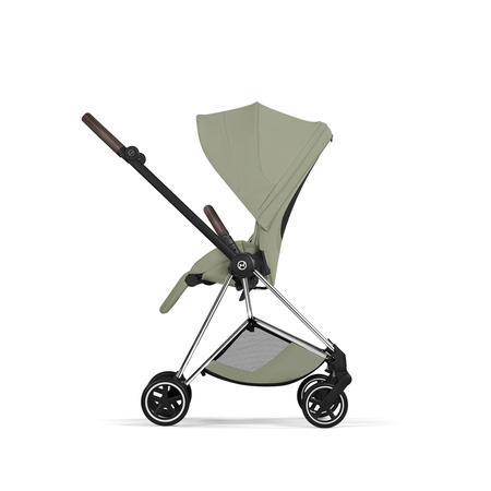 Cybex Mios 4.0 Style Chrome Brown Sage Green zestaw 3w1 z fotelikiem Cloud T i-Size