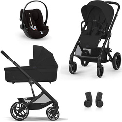 Cybex Balios S Lux 2.0 Moon Black zestaw 3w1 z fotelikiem Cloud G Plus