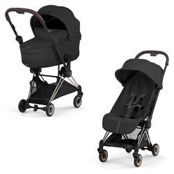 Cybex Coya 2 Style Champagne Gold Sepia Black wózek 2w1 głęboko-spacerowy
