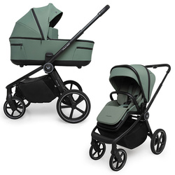 Muuvo Five Pine Green wózek 2w1 (głęboko-spacerowy)