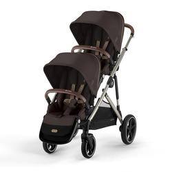 Cybex Gazelle S Chocolate Brown zestaw spacerowy z dodatkowym siedziskiem