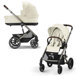 Cybex Balios S Lux 2.0 Seashell Beige wózek 2w1 głęboko-spacerowy