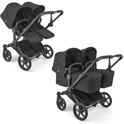 Bugaboo Donkey 6 Twin Black/Heritage Black wózek 2w1 dla bliźniąt