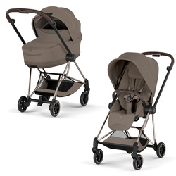 Cybex Mios 4.0 Style Champagne Gold Coconut Brown wózek 2w1 głęboko-spacerowy