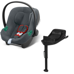 Cybex Aton B2 i-Size Steel Grey z Bazą One Fotelik samochodowy 0-13 kg