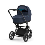 Cybex Priam 4.0 Matt Black Nautical Blue wózek głęboki