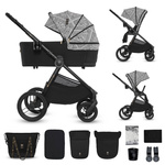 Kinderkraft Nea 2 Bizuu Lunar Black wózek 2w1 głęboko-spacerowy