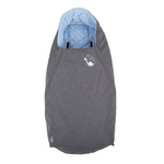 CuddleCo Śpiworek wodoodporny Comfi-Extreme Szary Melange/Niebieski