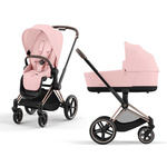 Cybex Priam 4.0 Rosegold Peach Pink wózek 2w1 głęboko-spacerowy