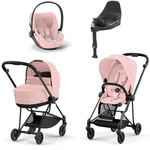 Cybex Mios Peach Pink zestaw 4w1 z fotelikiem Cloud T Plus i bazą T