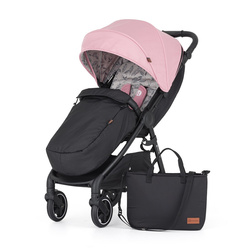 Petite&Mars Royal 3 Rose Pink stelaż Black wózek spacerowy