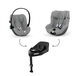 Cybex zestaw modularny G3 Stone Grey fotelik Cloud + Sirona + Baza G3