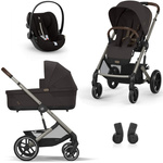 Cybex Balios S Lux 2.0 Chocolate Brown zestaw 3w1 z fotelikiem Cloud G Plus