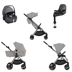 Anex iQ Premium Silve zestaw 5w1 z fotelikiem Maxi Cosi Pebble 360 Pro2 i bazą FamilyFix 360 Pro
