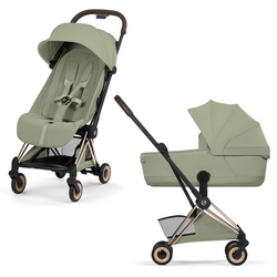 Cybex Coya 2 Style Rosegold Sage Green wózek 2w1 głęboko-spacerowy