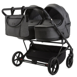 Adamex Leo Standard Graphite wózek bliźniczy 2w1