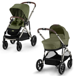 Cybex Gazelle S Moss Green wózek głęboko-spacerowy 2w1