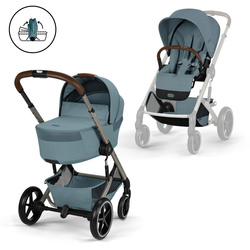 Cybex Balios S Lux 2026 ze składaną gondolą Stormy Blue wózek 2w1 głęboko-spacerowy 