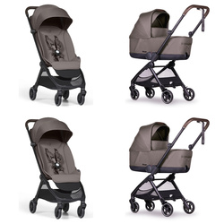 Bumprider Connect Mini Piaskowy wózek 2w1 bliźniaczy