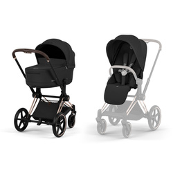 Cybex Priam 5.0 Comfort Rosegold Sepia Black wózek 2w1 głęboko-spacerowy