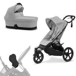 Cybex Avi Spin Fog Grey zestaw 2w1 z Gondolą S i adapterami do gondoli