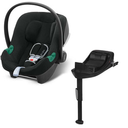 Cybex Aton B2 i-Size Volcano Black z Bazą One Fotelik samochodowy 0-13 kg