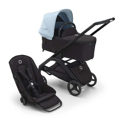 Bugaboo Dragonfly wózek 2w1 głęboko-spacerowy rama Black/Midnight Black-Skyline Blue
