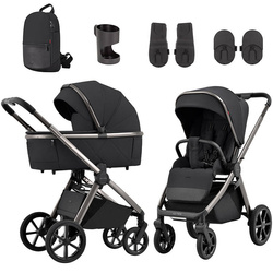 Carrello Omega Absolute Black wózek 2w1 głęboko-spacerowy