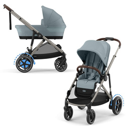 Cybex e-Gazelle S Stormy Blue wózek głęboko-spacerowy 2w1