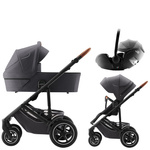 Britax Romer Smile 5Z Style Mineral Grey zestaw 3w1 z fotelikiem Baby-Safe Pro Mineral Grey