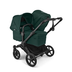 Bugaboo Donkey6 Duo Black/Fern Green wózek 2w1 dla dwójki dzieci w różnym wieku