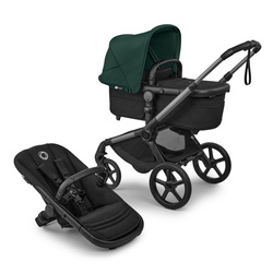 Bugaboo Fox 5 Renew Graphite/Black Haritage/Fern Green wózek 2w1 głęboko-spacerowy