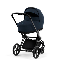 Cybex Priam 4.0 Matt Black Midnight Blue Plus wózek głęboki