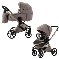 Adamex Alfa Natura Cappuccino wózek 2w1 głęboko-spacerowy