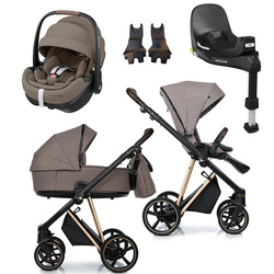 Roan IVI 2.0 Cocoa Rosegold zestaw 4 w 1 z fotelikiem Maxi Cosi Pebble 360 Pro2 i bazą isofix