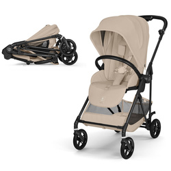 Cybex Melio Carbon Almond Beige wózek spacerowy