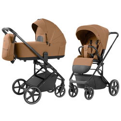 Carrello Alfa 2025 CRL-6522 Honey Beige wózek 2w1 głęboko-spacerowy