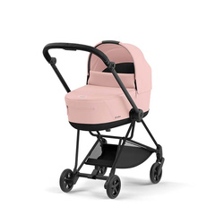 Cybex Mios Matt Black Peach Pink wózek głęboki