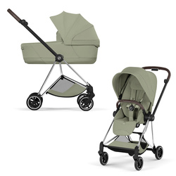 Cybex Mios 4.0 Style Chrome Brown Sage Green wózek 2w1 głęboko-spacerowy
