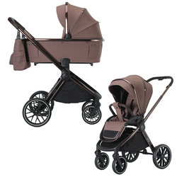 Adamex Spark Chocolate Truffle wózek 2w1 głęboko-spacerowy