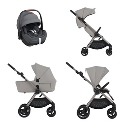 Anex iQ Premium Silve zestaw 4w1 z fotelikiem Maxi Cosi Pebble 360 Pro2
