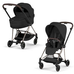 Cybex Mios 4.0 Style Champagne Gold Sepia Black wózek 2w1 głęboko-spacerowy