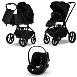 My Junior Wózek Mavi Pure Black zestaw 3w1 z fotelikiem Cybex Cloud G3 Plus