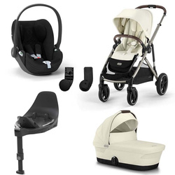 Cybex Gazelle S 4w1 Seashell Beige z fotelikiem Cloud T i-Size PLUS i bazą T