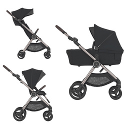 Anex iQ Premium Starless wózek 3w1 głęboko-spacerowy