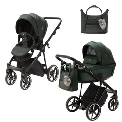 Adamex Belissa Green wózek 2w1 głęboko-spacerowy