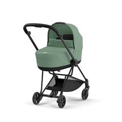 Cybex Mios Matt Black Leaf Green wózek głęboki