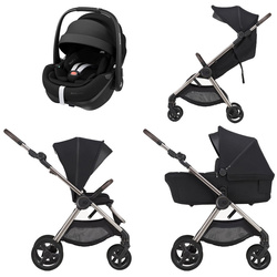 Anex iQ Premium Smoky zestaw 3w1 z fotelikiem Maxi Cosi Pebble 360 Pro2
