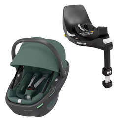 Maxi Cosi Coral 360 Essential Green Fotelik z bazą FamilyFIx 360 zestaw 40-75 cm